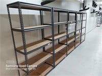 7 Bays 5 Tiered Adjustable Stock Shelves