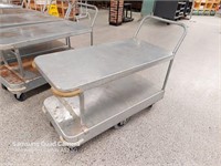Steel 2 Tiered Stock Utility Tri Axle Trolley
