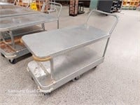 Steel 2 Tiered Stock Utility Tri Axle Trolley
