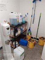 Cleaning Sundries & Chemicals, Drying Rack, Towels