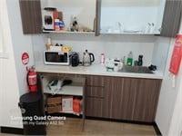 Microwave Oven, Lavazza Coffee Maker, Kettle, Mask