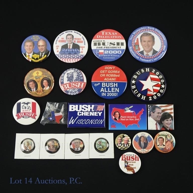 2000 George & Laura Bush Campaign Items (21)