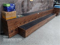 2 Timber Mobile 2 Tiered Display Stages