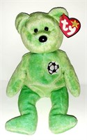 TY Beanie Baby "KICKS" 1999 the Soccer Bear RARE w