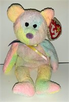 RARE TY Beanie Baby "GROOVY"The Ty-Dyed Bear - Min