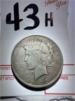 1922 - Silver Peace $1 Dollar Coin