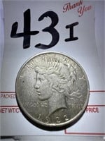 1922-D - Silver Peace $1 Dollar Coin
