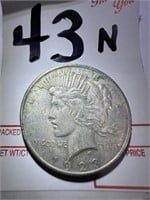1923 - Silver Peace $1 Dollar Coin