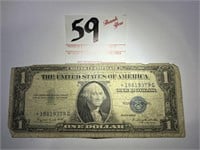 1935-G Silver Certificate Blue Seal $1 Dollar Bill