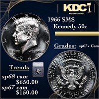 1968 SMS Kennedy Half Dollar 50c Graded sp67+ Cam