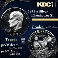 Proof 1971-s Silver Eisenhower Dollar 1 Graded pr6