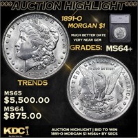 ***Auction Highlight*** 1891-o Morgan Dollar 1 Gra