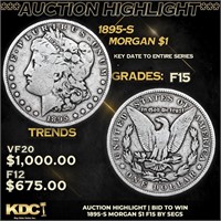 ***Auction Highlight*** 1895-s Morgan Dollar $1 Gr