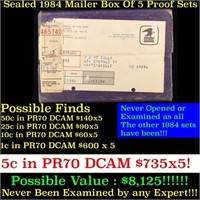 Original sealed box 5- 1984 United States Mint Pro