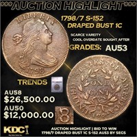 ***Auction Highlight*** 1798/7 Draped Bust Large C