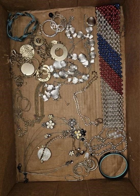 box lot of jewelry