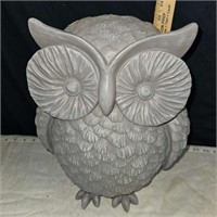gray owl figurine
