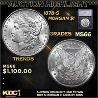 ***Auction Highlight*** 1878-s Morgan Dollar 1 Gra