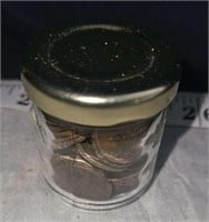 jar of old pennies
