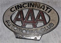 Cincinnati automobile club license plate topper