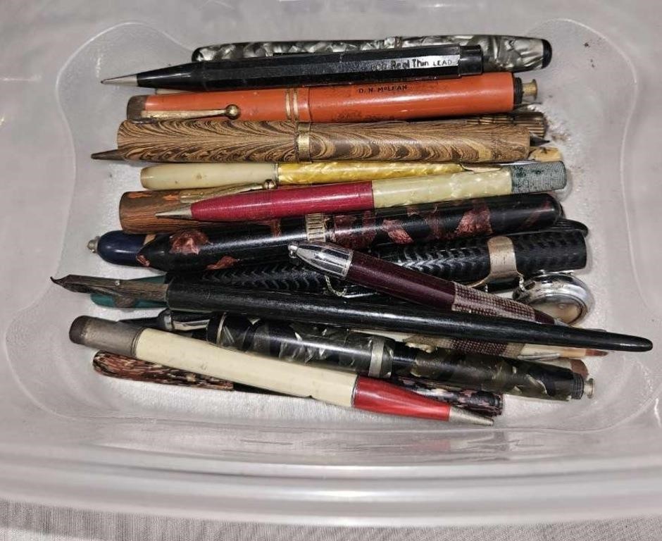 tote of old pins