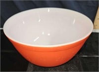 red pyrex bowl