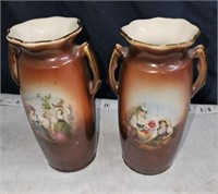 pair of czechosivakia vases