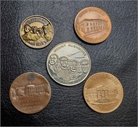 National U. S. Monument Tokens