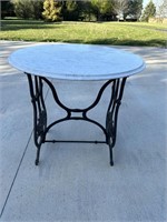 Marble top sewing table