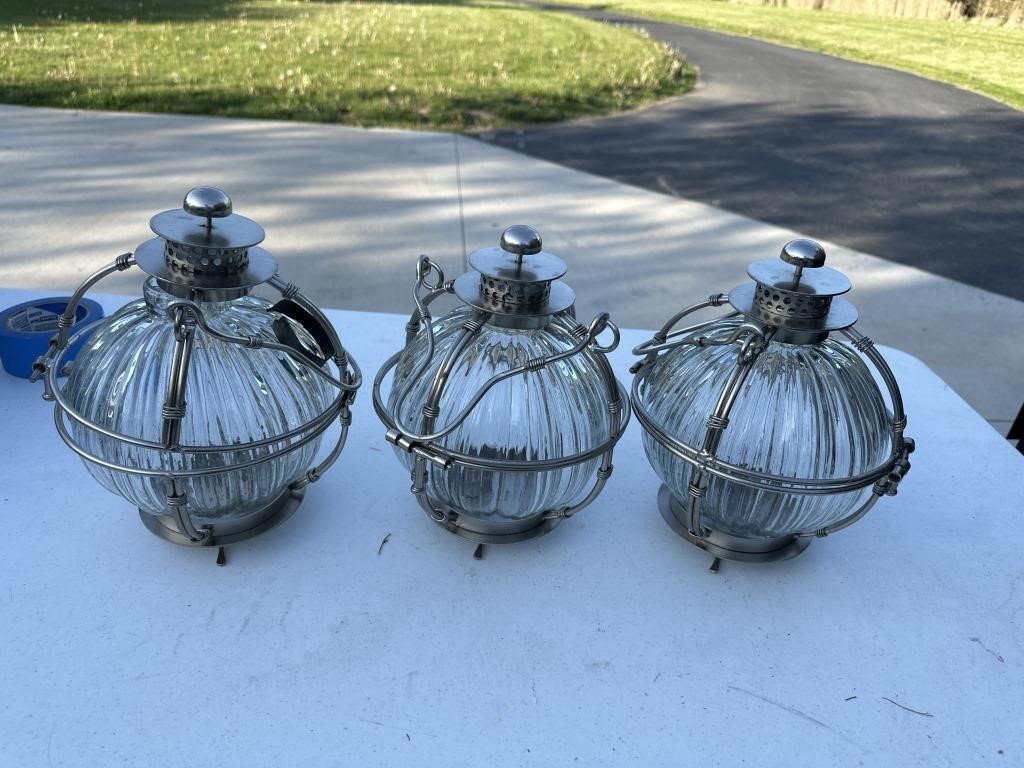 Outdoor candle lights 3x