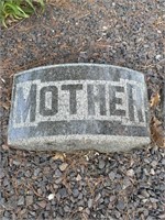 Mother granite headstone