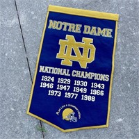 Notre Dame National Champions Banner 24W x 37L