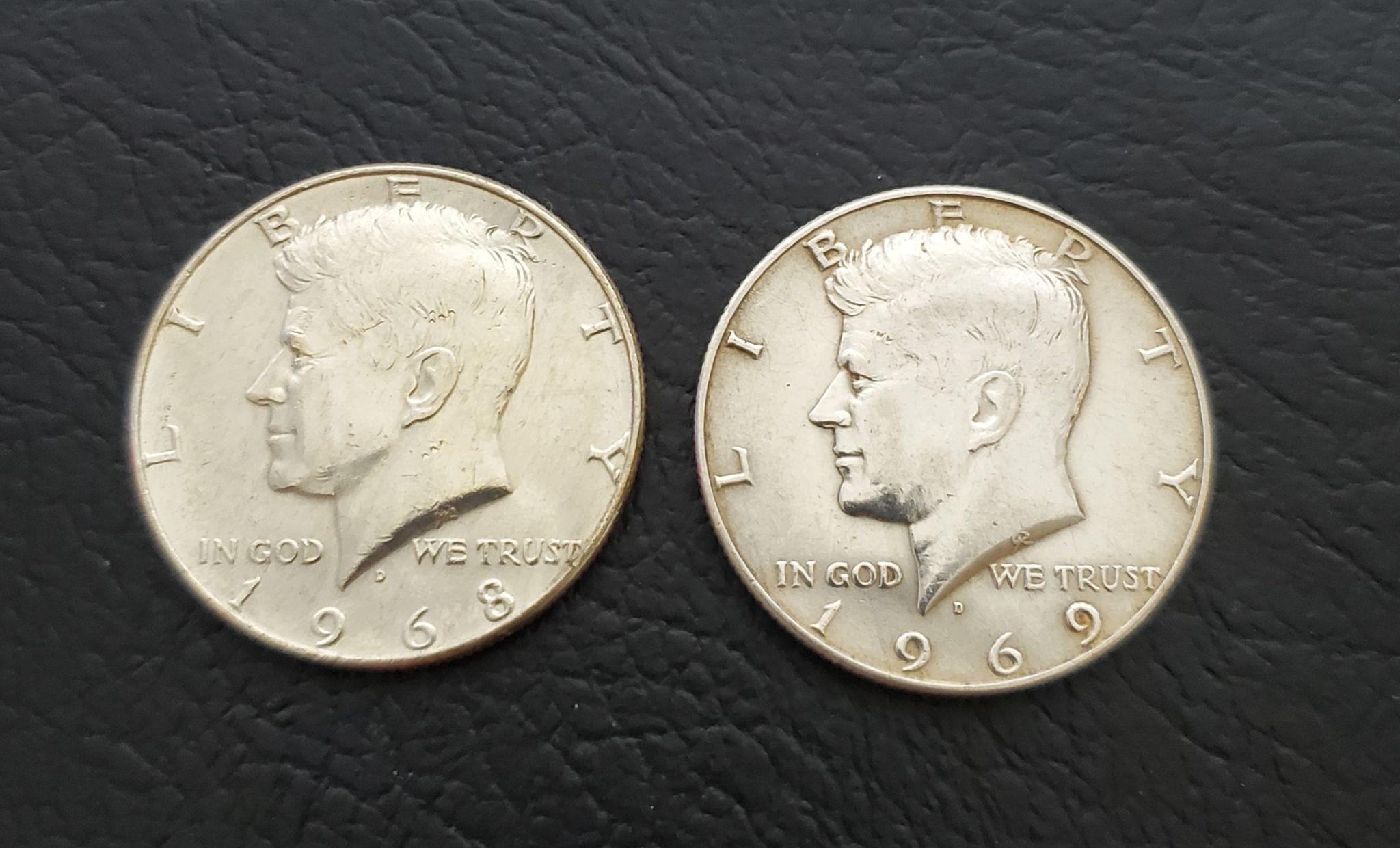 Silver United States Kennedy Half Dollars
