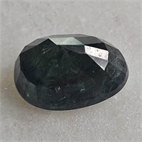 CERT 1.79 Ct Faceted Heated Blue Sapphire, Oval Sh