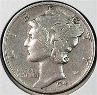 1941 USA Silver Mercury Dime