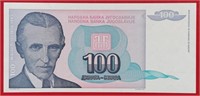 N.TESLA 1994 Yugoslavia 100 DINARA bill UNC.