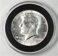 1969 USA Silver Kennedy Half Dollar