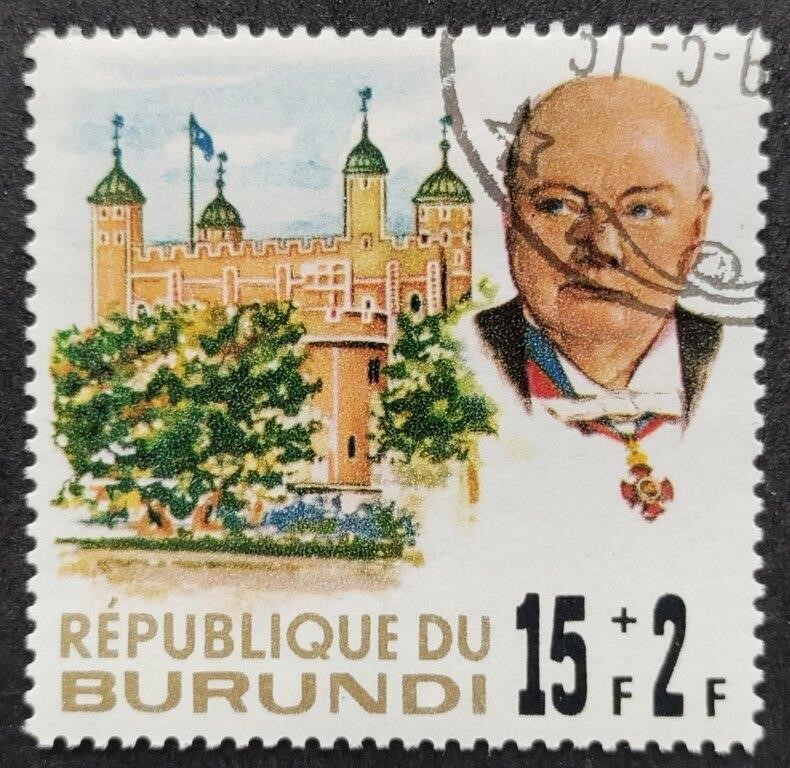 Burundi 1967 Sr.Winston Churchill Stamp