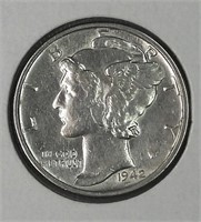 1942-S USA Silver Mercury Dime