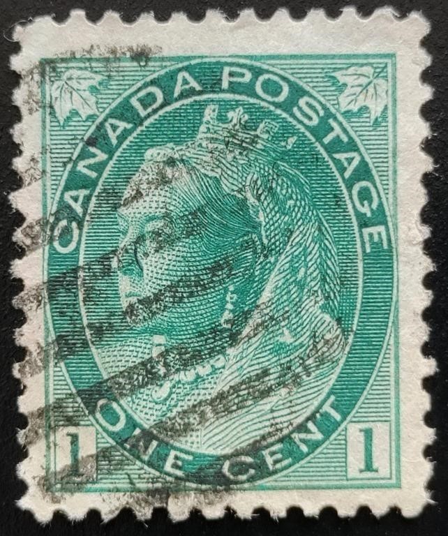 Canada 1898 Queen Victoria 1 Cent Postage Stamp #7