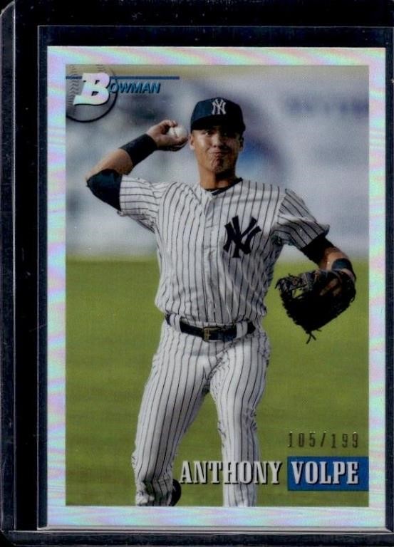 Anthony Volpe Refractor /199!! 2021 Bowman