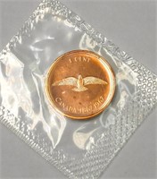 1967 PL Canada Cent in Mint Plastic