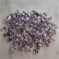 25 Ct Faceted Small Calibrated Amethyst Gemstones