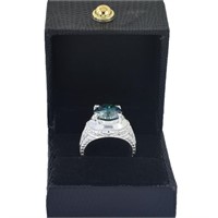 APPR $4150 Moissanite Ring 5.5 Ct 925 Silver