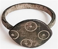 Ancient Roman AD100-300 "Evil-Eye" Ring US#6
