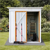 Miscoos 5x3FT Metal Outdoor Shed