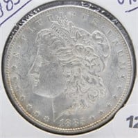 1885 UNC Morgan Silver Dollar.