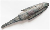 Bronze Age 1000BC bronze arrowhead 57mm
