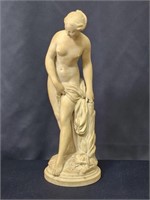 CERAMIC STUTUE OF A BATHER MARKED FALCONET
