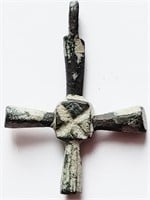 Medieval 9th-11th AD Cross pendant 34mm
